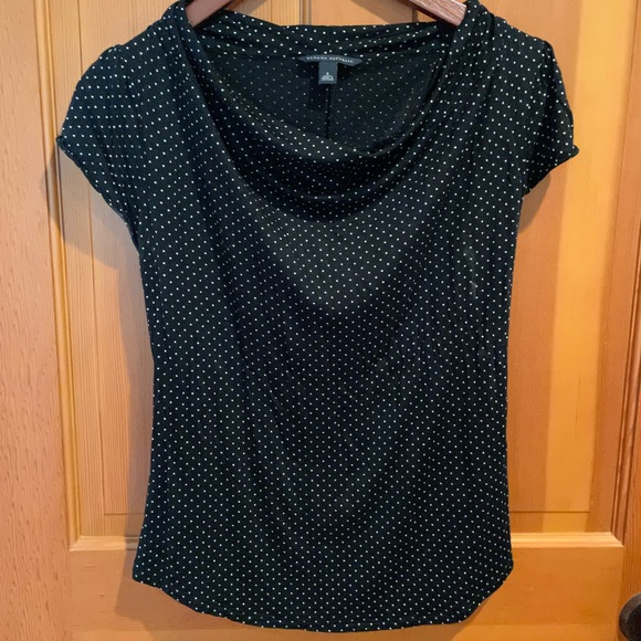 Banana Republic - black and white polka dot super soft top - Picture 2 of 5